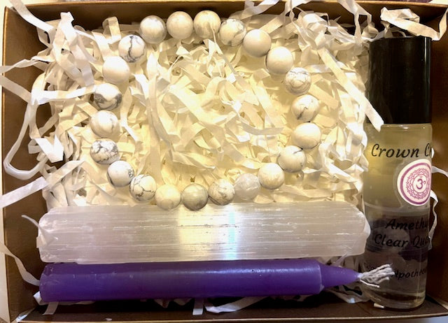 Crown Chakra Balance Kit - Howlite Bracelet