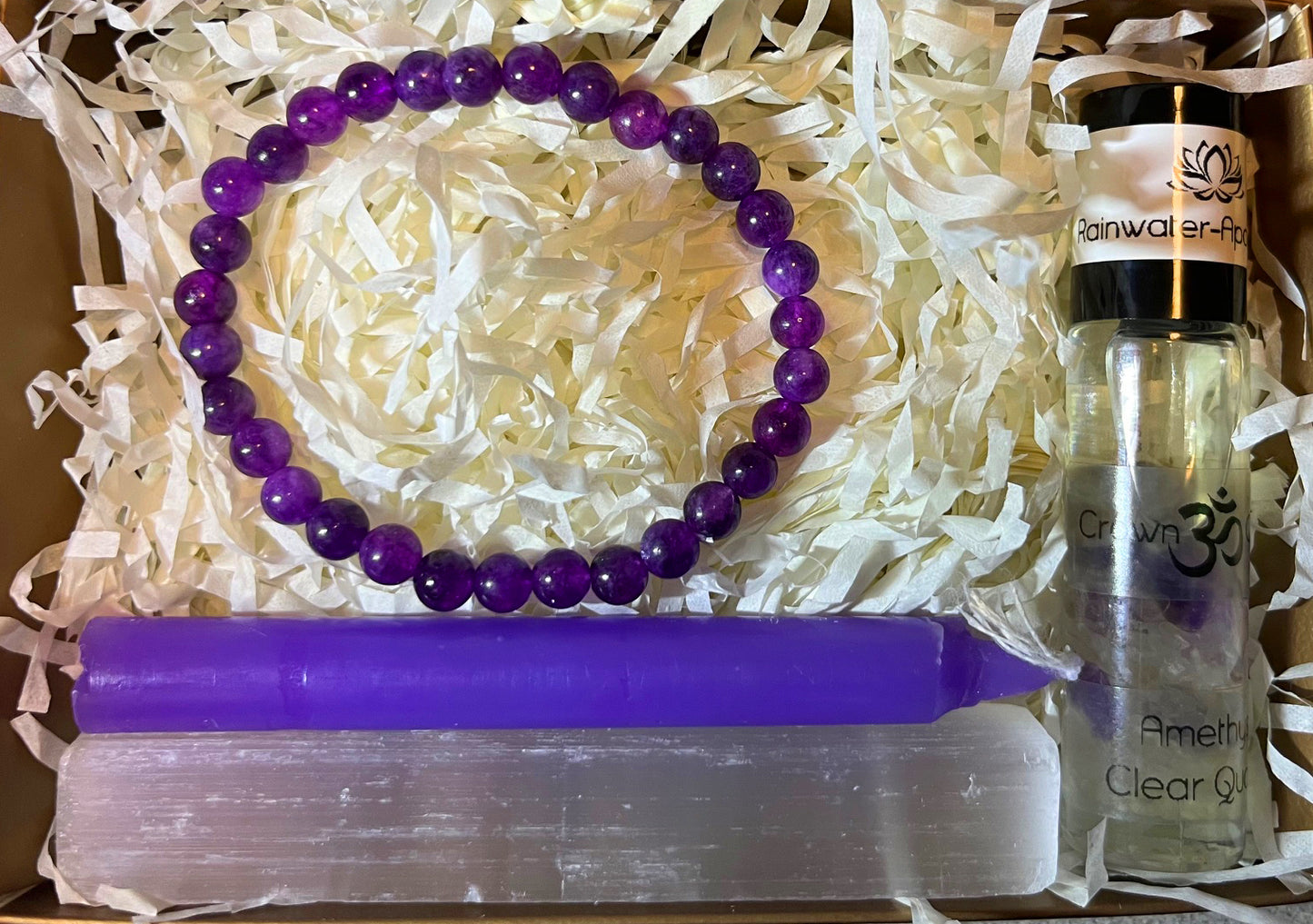 Crown Chakra Balance Kit - Amethyst Bracelet