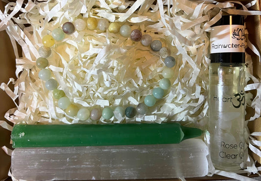 Heart Chakra Balance Kit - Amazonite Bracelet