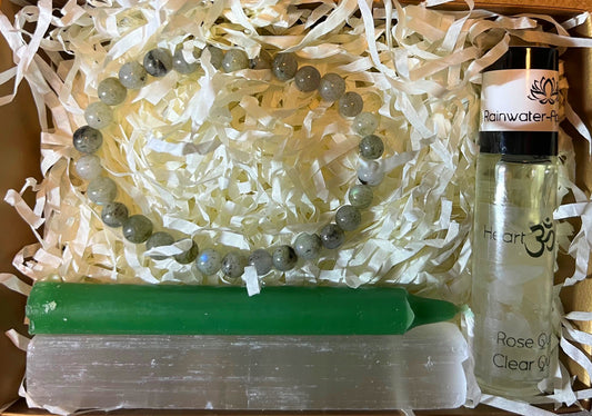 Heart Chakra Balance Kit - Labradorite Bracelet