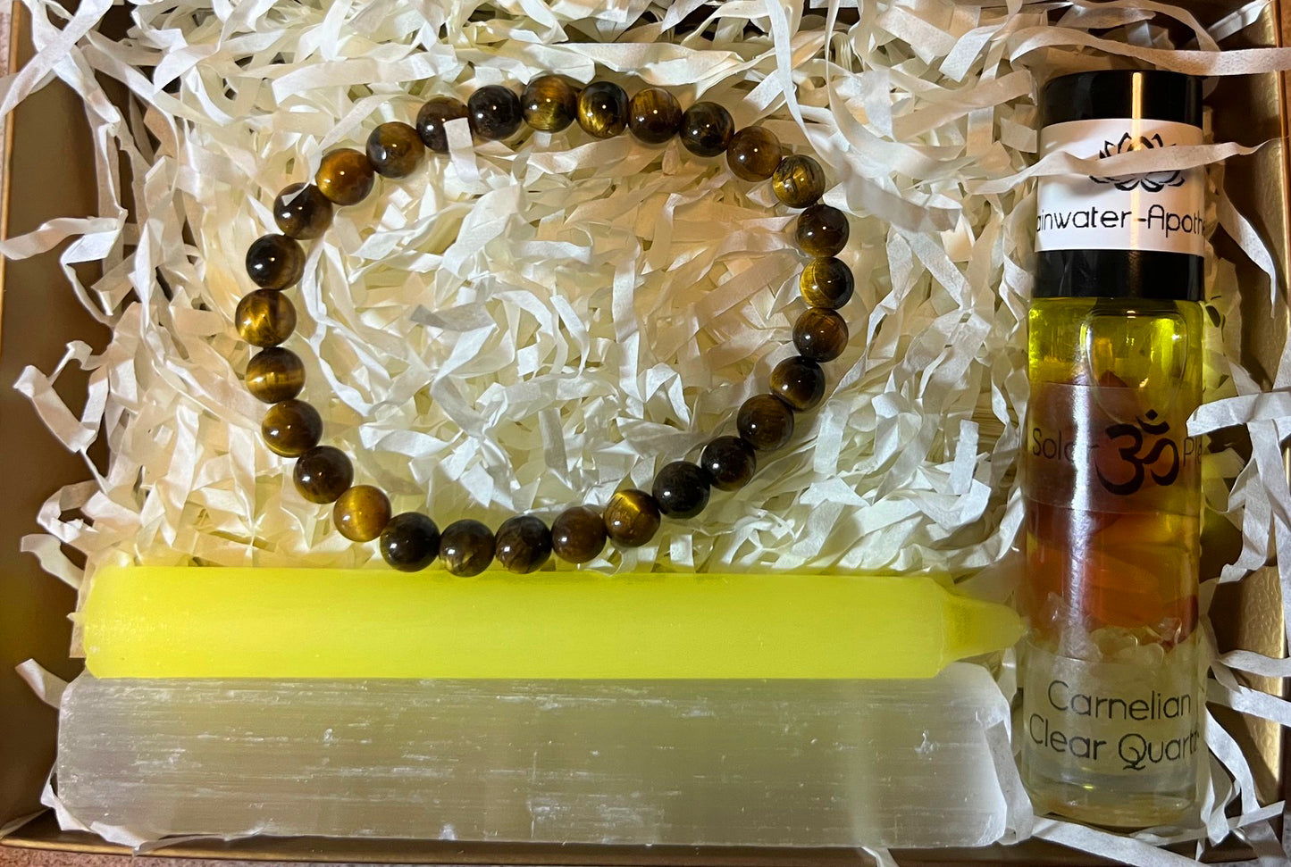 Solar Plexus Chakra Balance Kit - Tiger's Eye Bracelet